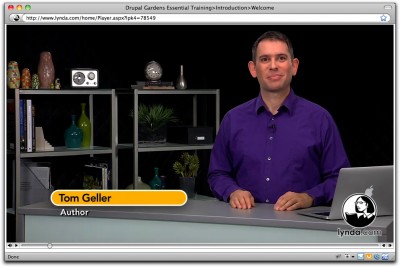 drupalgardens-ET-liveact.jpg Image of Tom Geller teaching Drupal Gardens Essential Training