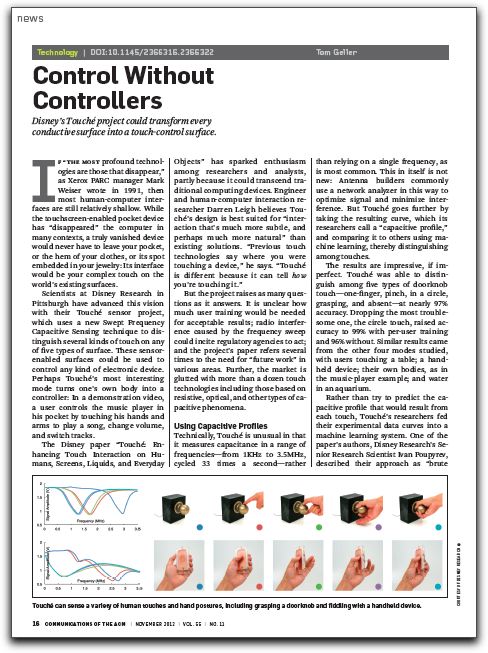 cacm-touche-thumb.jpg Screenshot of CACM article about the Touché sensor project