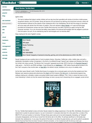 slashdot-terriblenerd-thumb.jpg Screenshot of my Slashdot book review of