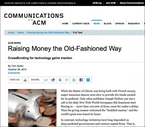 acm-crowdfunding-thumb.jpg Screenshot of the article as it appeared online