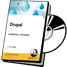 DVD cover art for Drupal 6 Essential Training