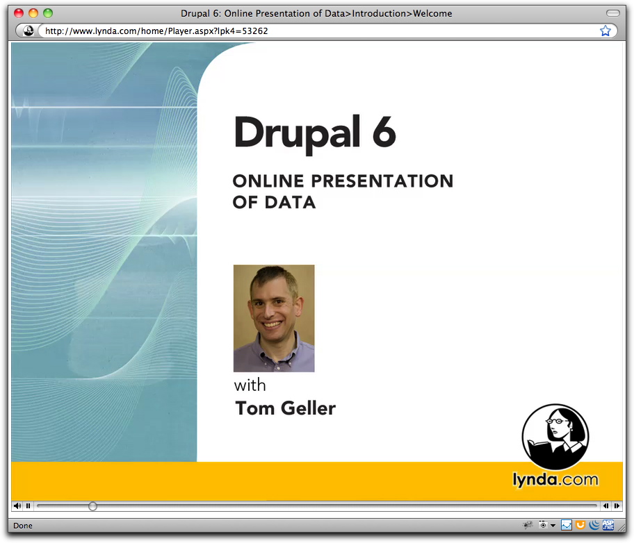 Title card for Drupal 6: Online Presentation of Data