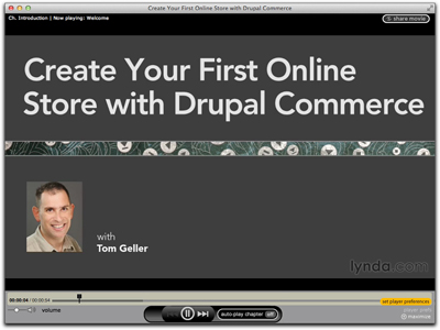 Screenshot of intro to Create Your First Online Store with Drupal Commerce