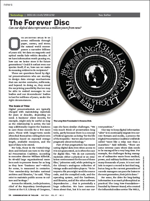 Article as it appears in CACM's digital library